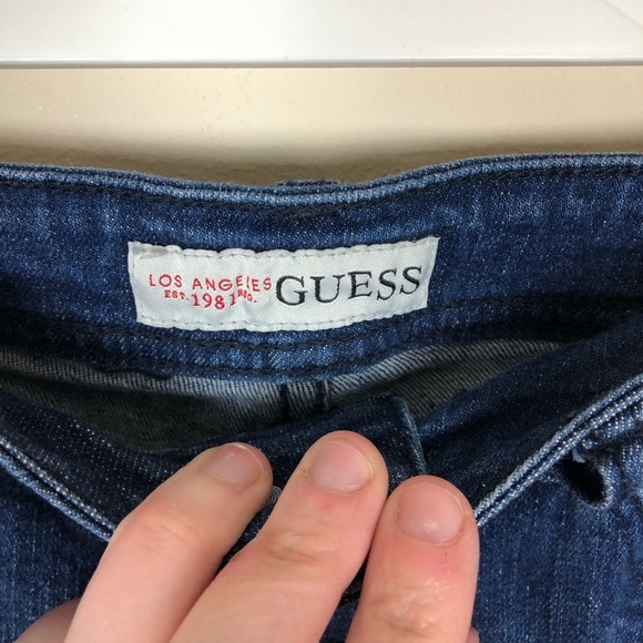 Guess High Waist Button Fly Cutoff Shorts - Picture 3 of 6